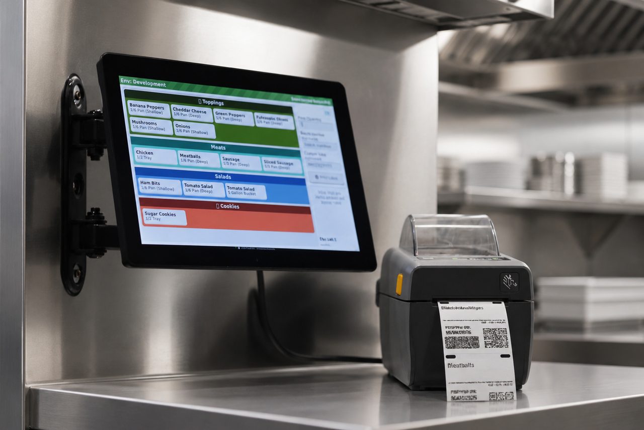Plate Path Label Printing Kiosk